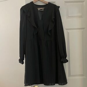 Elegant Green Ruffle Dress